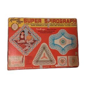 Super Spirograph Set 2400 Kenner Vintage 1969 Missing Pieces Plus Bonus Pieces